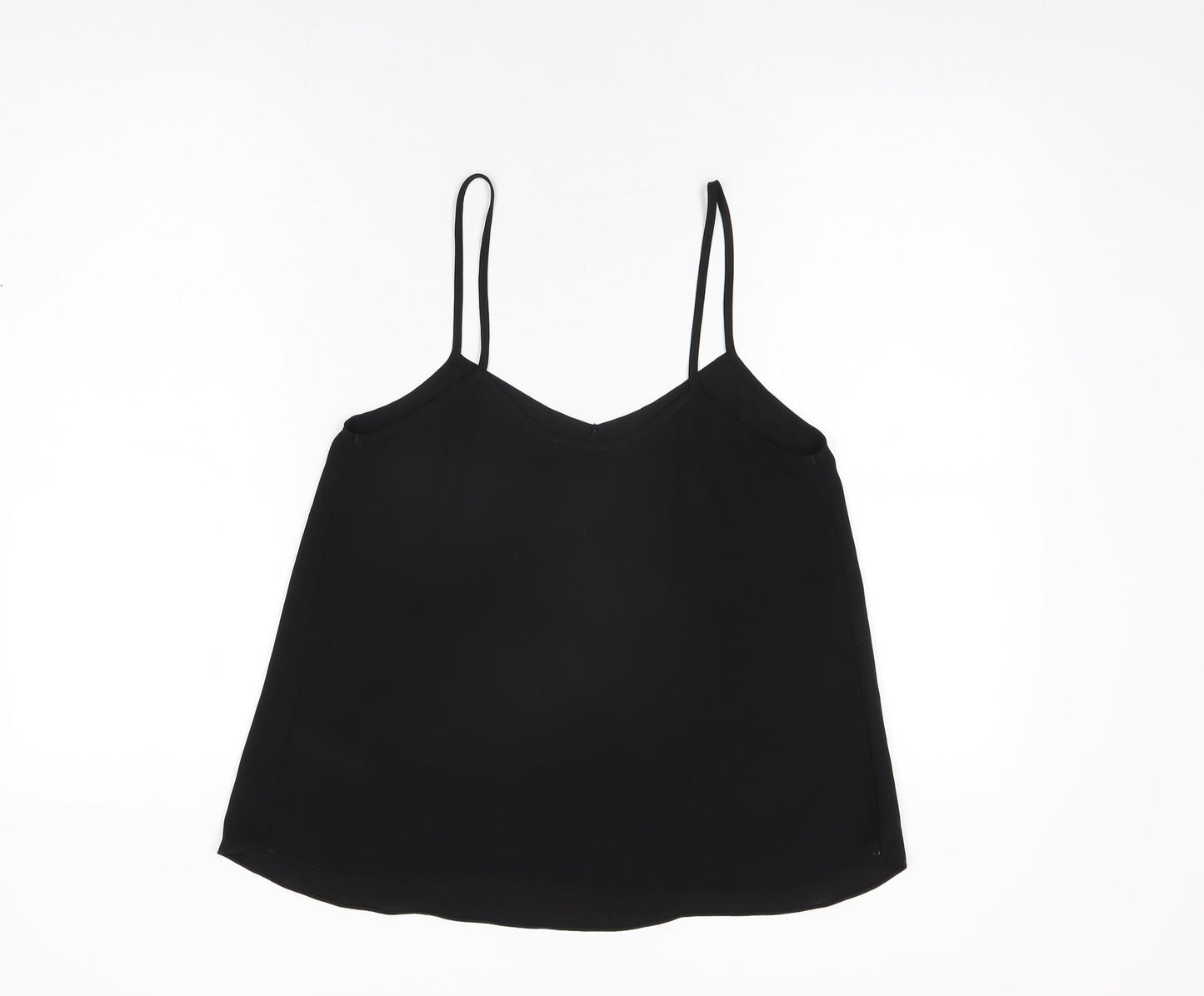 Womens UK Size 12 Topshop Black Camisole T-Shirt