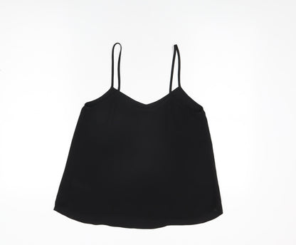 Womens UK Size 12 Topshop Black Camisole T-Shirt