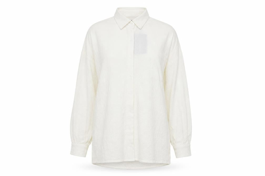 Womens UK Size 12 PRETTYLITTLETHING White Basic Button-Up