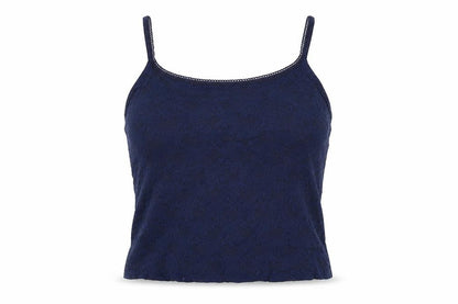 Marks & Spencer Womens Blue Floral Polyamide Cropped T-Shirt Size 12 Round Neck