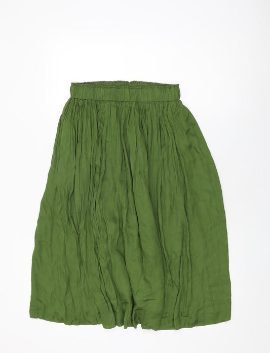 Gap Womens Green Polyester Swing Skirt Size XS