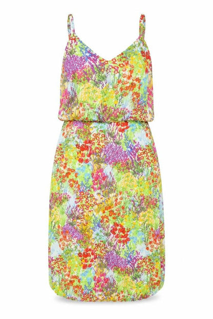 Capsule Womens Multicoloured Floral Viscose Shift Size 14 Round Neck Pullover
