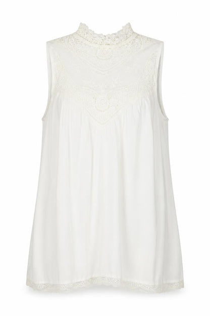 Ruiyige Womens White Floral Polyester Basic Blouse Size L Round Neck