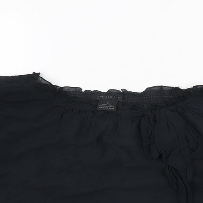Womens UK Size S The Limited Black Basic Blouse