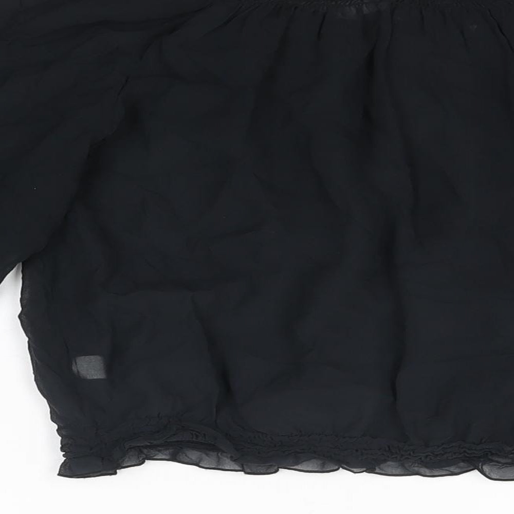 Womens UK Size S The Limited Black Basic Blouse