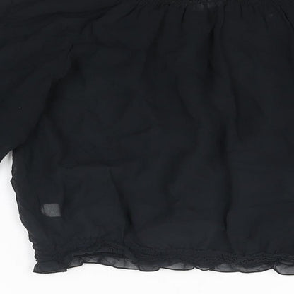 Womens UK Size S The Limited Black Basic Blouse