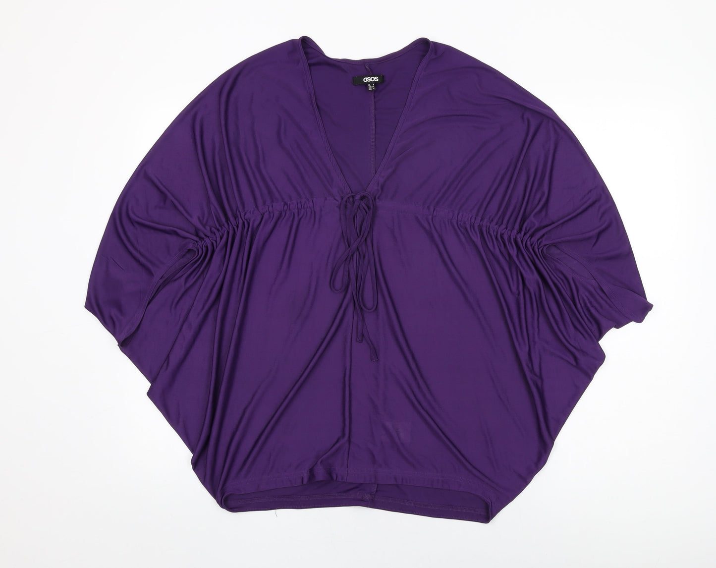 Womens UK Size 8 ASOS Purple Basic Blouse