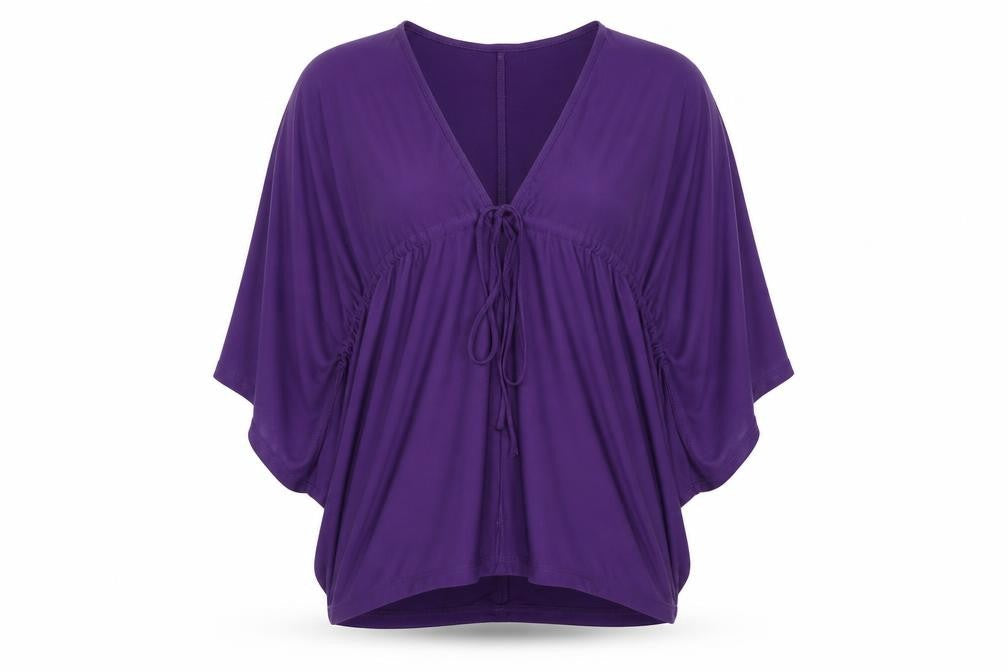 Womens UK Size 8 ASOS Purple Basic Blouse