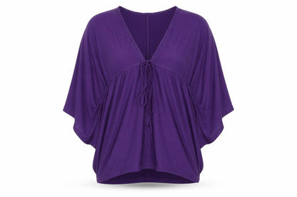 Womens UK Size 8 ASOS Purple Basic Blouse