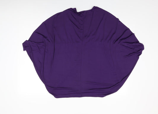 Womens UK Size 8 ASOS Purple Basic Blouse