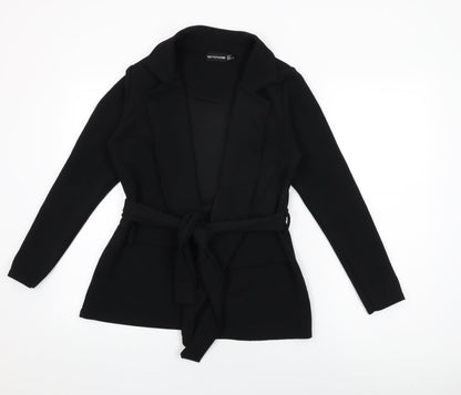 Womens UK Size 10 PRETTYLITTLETHING Black Jacket