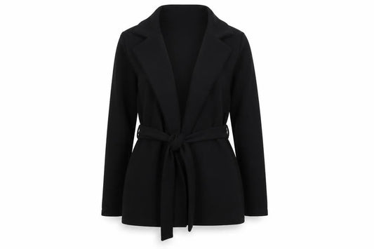 Womens UK Size 10 PRETTYLITTLETHING Black Jacket