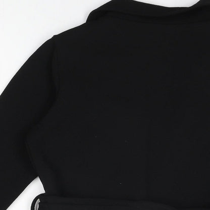 Womens UK Size 10 PRETTYLITTLETHING Black Jacket