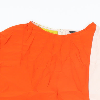 Womens UK Size 10 Topshop Pink Basic Blouse