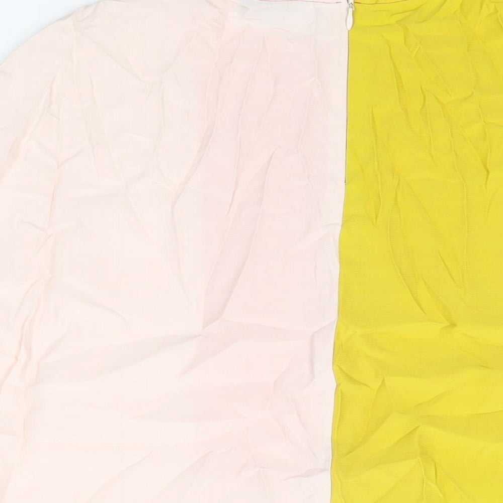 Womens UK Size 10 Topshop Pink Basic Blouse