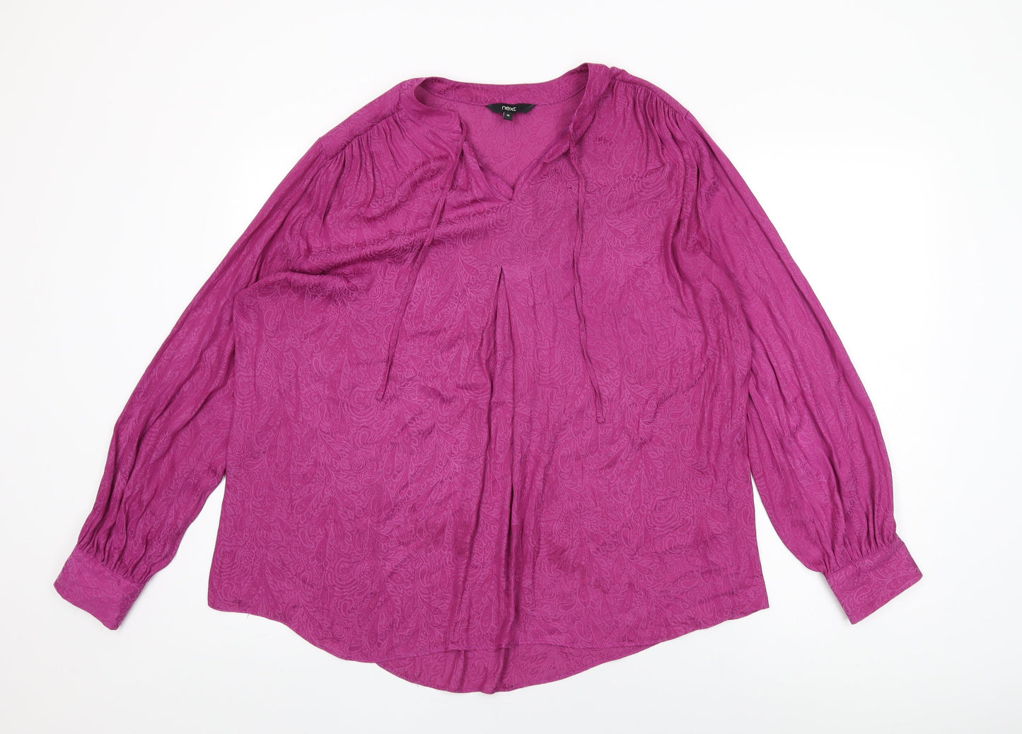 Womens UK Size 16 NEXT Purple Basic Blouse