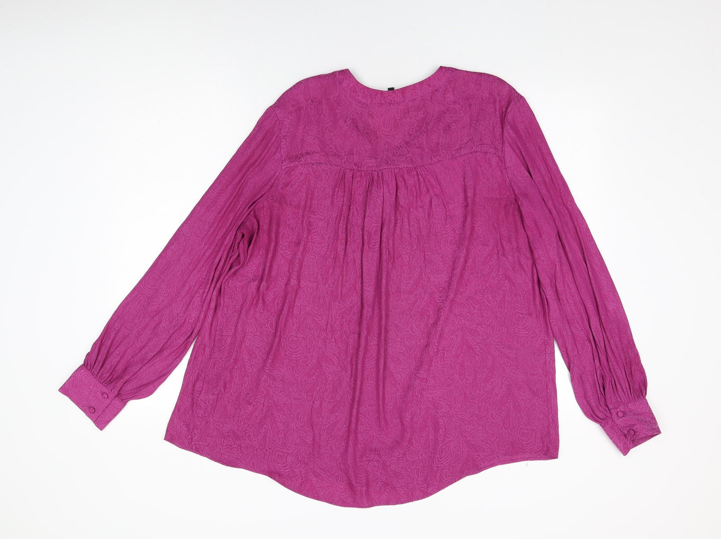 Womens UK Size 16 NEXT Purple Basic Blouse