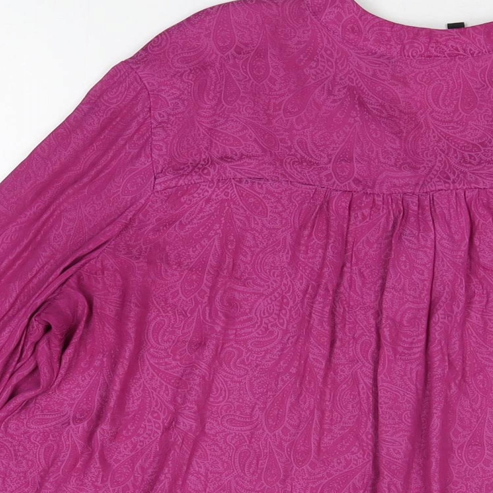 Womens UK Size 16 NEXT Purple Basic Blouse