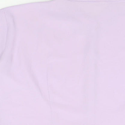 Womens UK Size 14 Marks and Spencer Purple Basic Button-Up