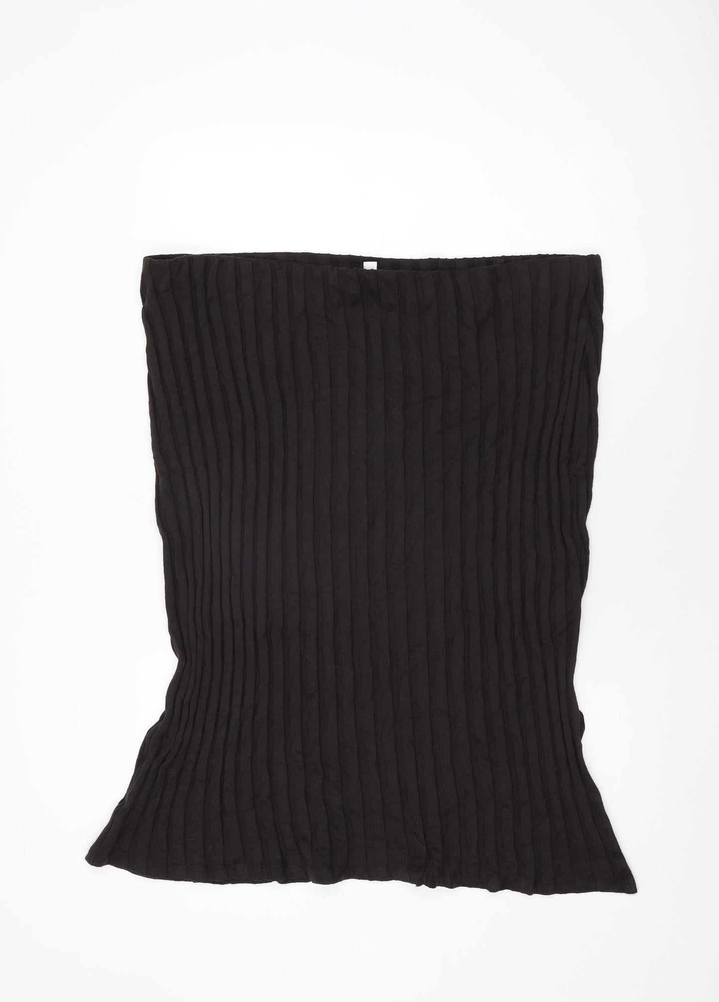 Marks and Spencer Womens Brown Cotton Flare Skirt Size 24