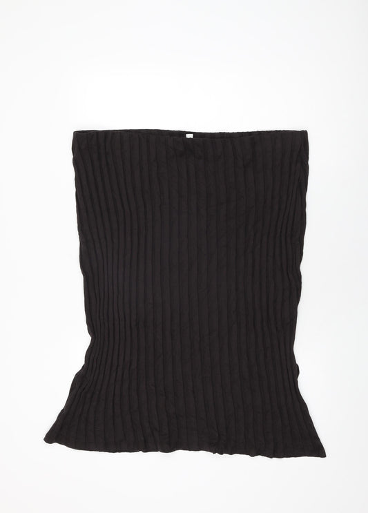 Marks and Spencer Womens Brown Cotton Flare Skirt Size 24