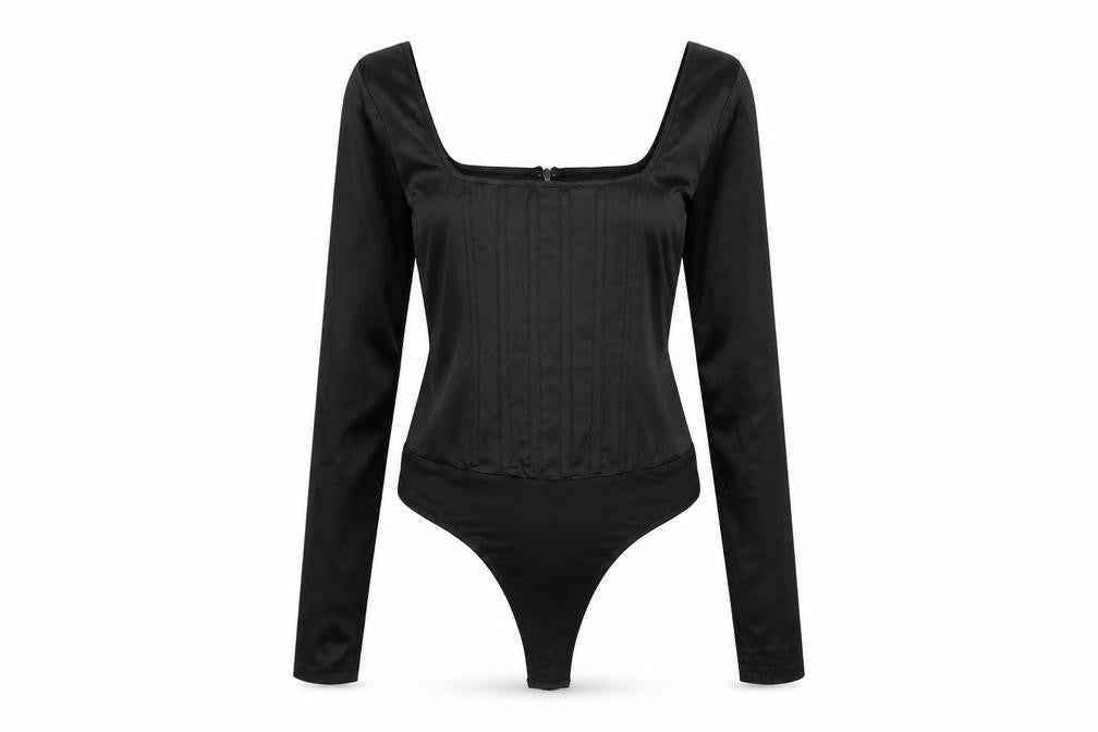 Womens UK Size 8 Missguided One-Piece Black Bodysuit