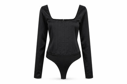 Womens UK Size 8 Missguided One-Piece Black Bodysuit
