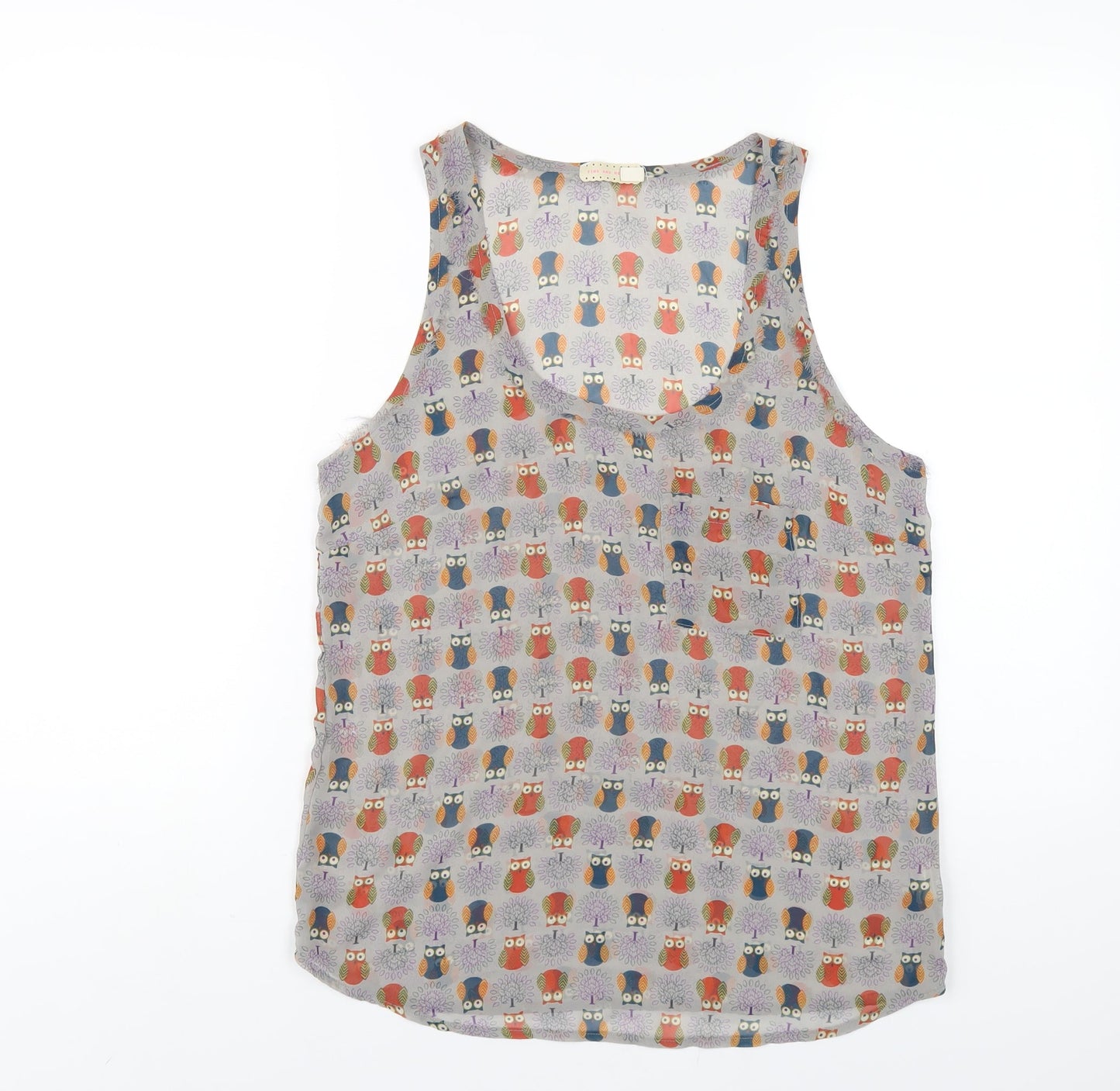 Womens UK Size S Pins and Needles Grey Basic Tank