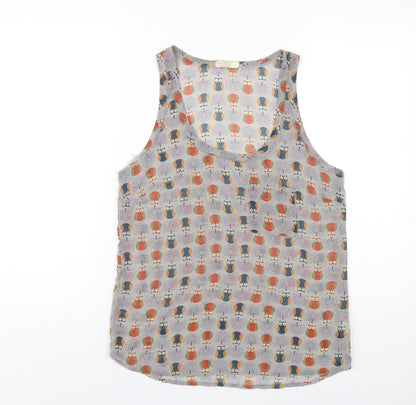 Womens UK Size S Pins and Needles Grey Basic Tank