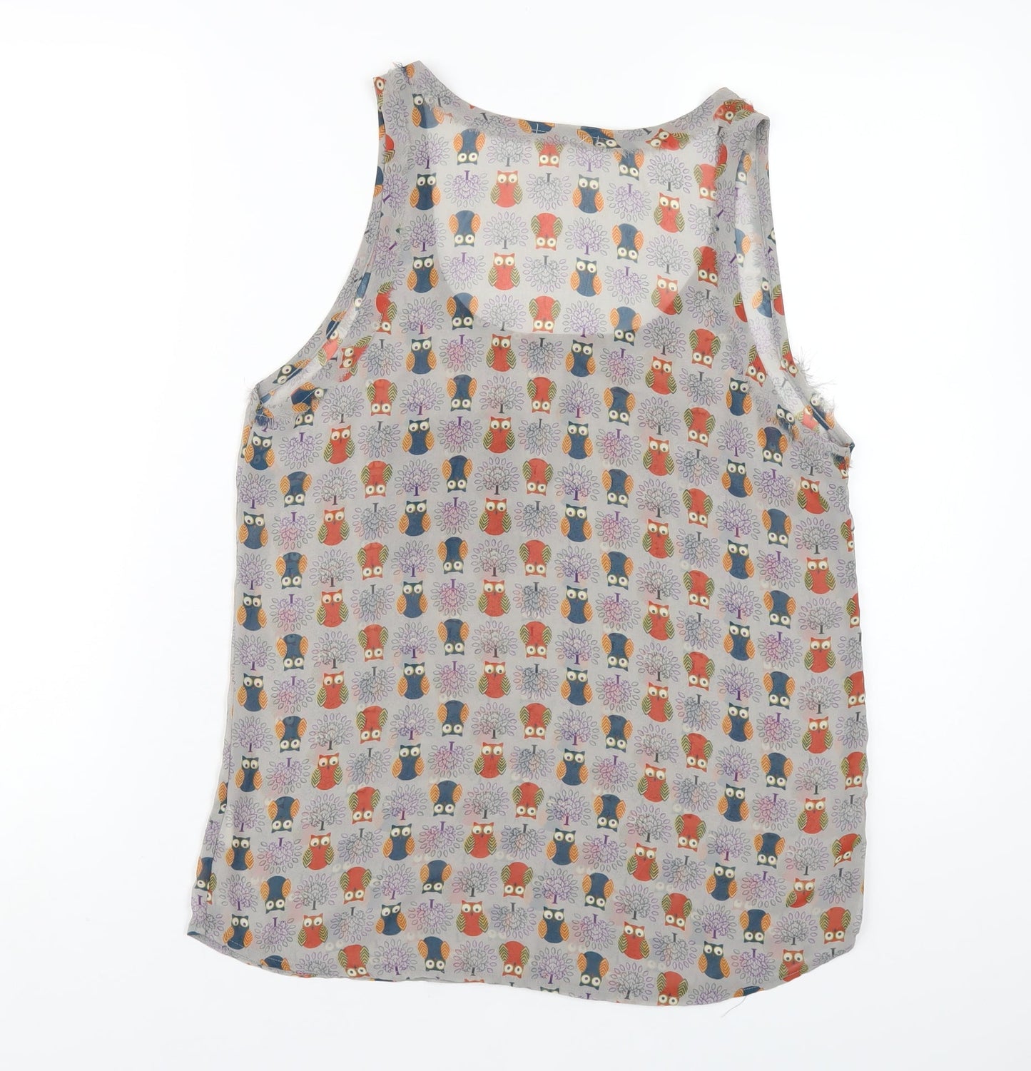 Womens UK Size S Pins and Needles Grey Basic Tank