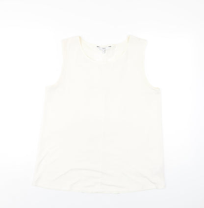 Womens UK Size 12 NEXT Ivory Basic Tank