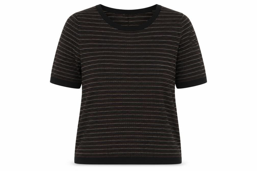 Womens UK Size 4 Gerard Darel Black Basic T-Shirt