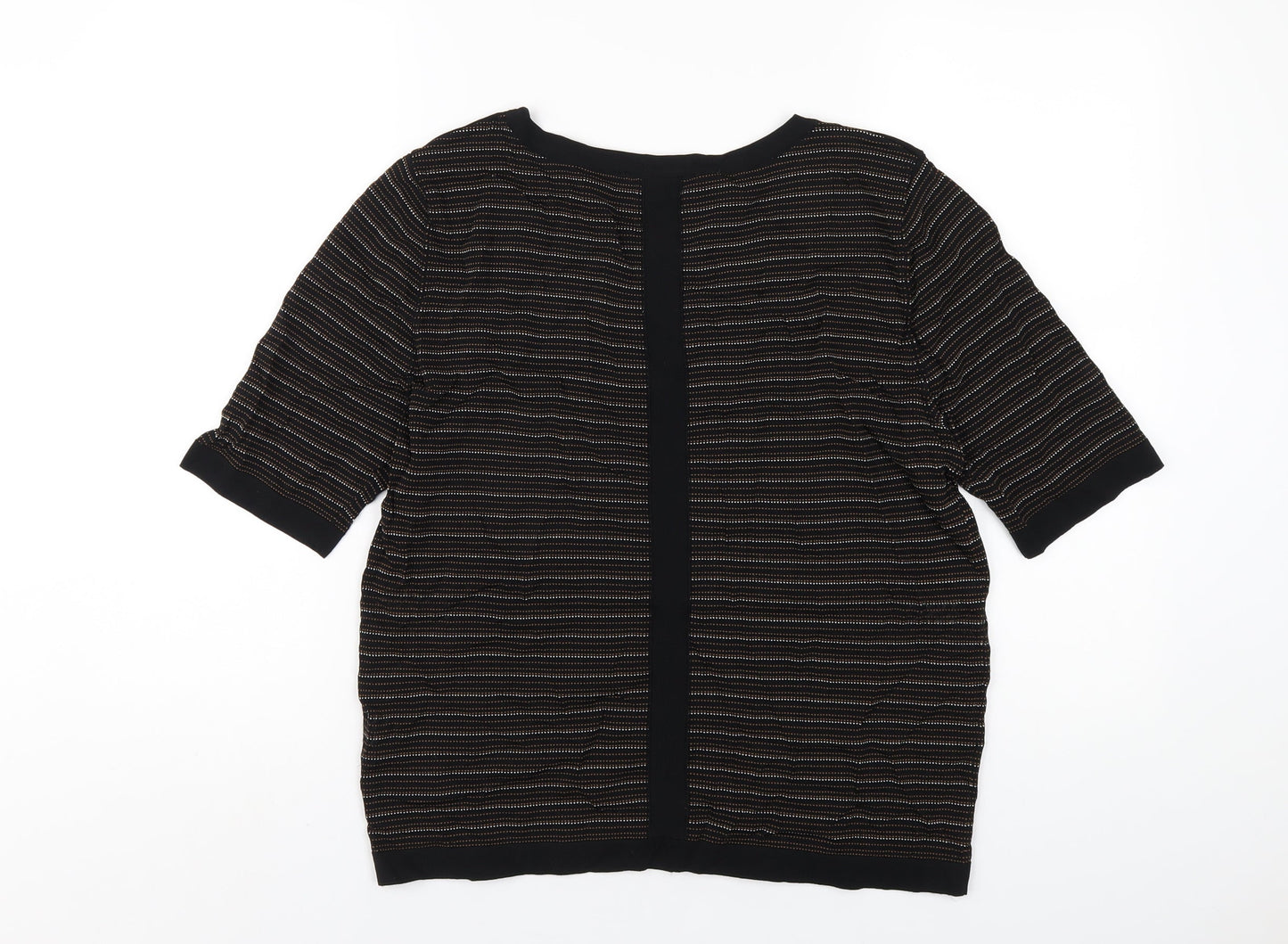 Womens UK Size 4 Gerard Darel Black Basic T-Shirt