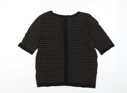 Womens UK Size 4 Gerard Darel Black Basic T-Shirt