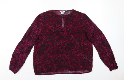 Womens UK Size 12 Dorothy Perkins Pink Basic Blouse