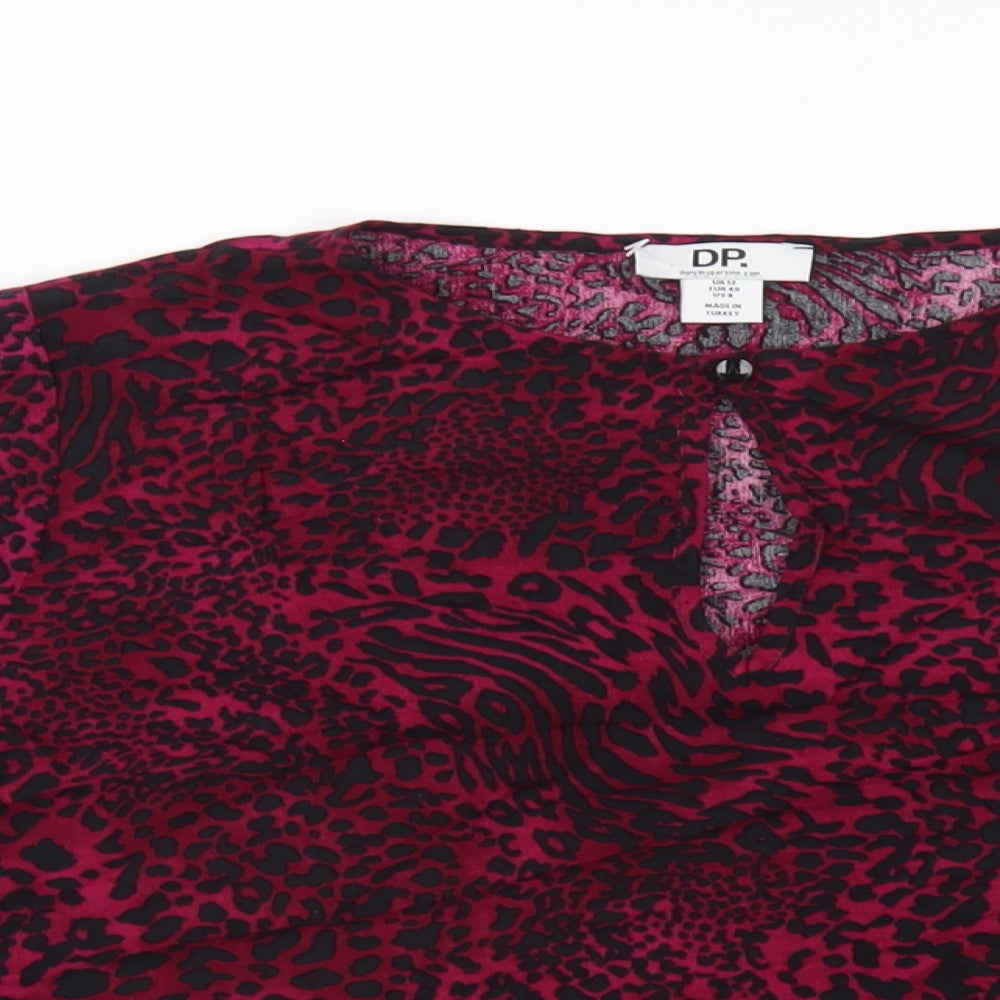 Womens UK Size 12 Dorothy Perkins Pink Basic Blouse