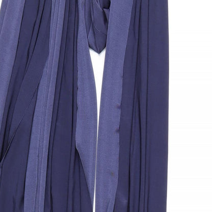 Missguided Womens Blue Polyester Bodycon Size 8 Halter Tie