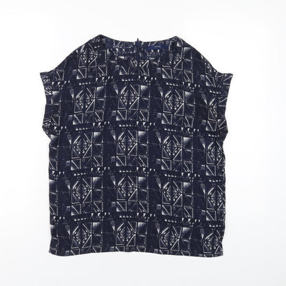 Womens UK Size 8 NEXT Blue Basic T-Shirt