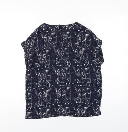 Womens UK Size 8 NEXT Blue Basic T-Shirt