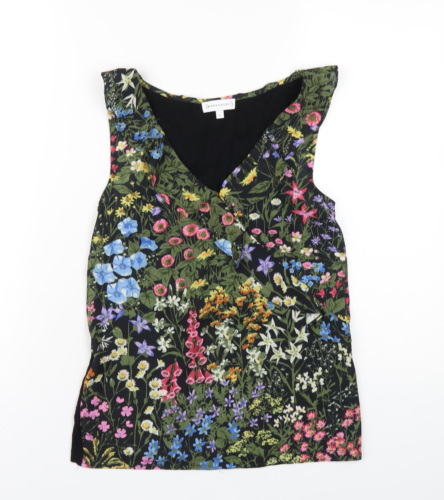 Womens UK Size 6 Warehouse Multicoloured Basic Tank