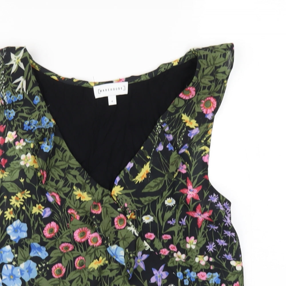Womens UK Size 6 Warehouse Multicoloured Basic Tank
