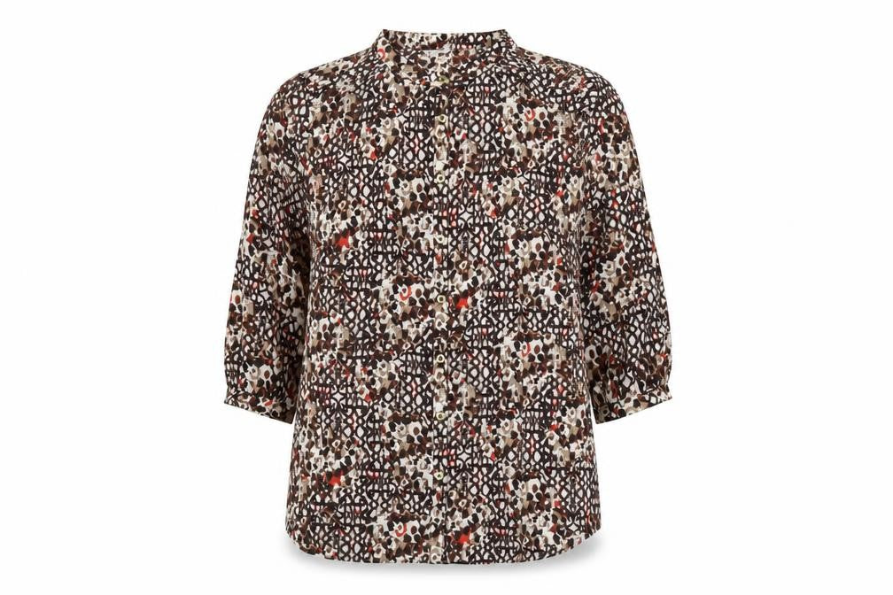 Womens UK Size 14 Classic Multicoloured Basic Blouse