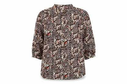 Womens UK Size 14 Classic Multicoloured Basic Blouse
