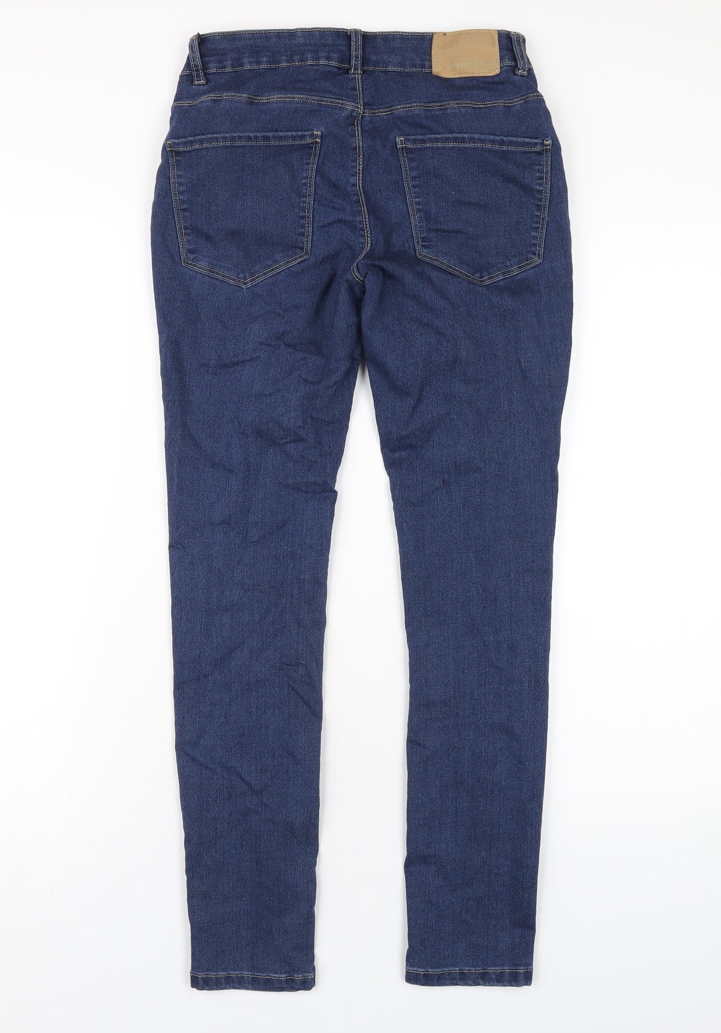 Womens UK Size M VERO MODA Regular Fit Skinny Blue Jeans