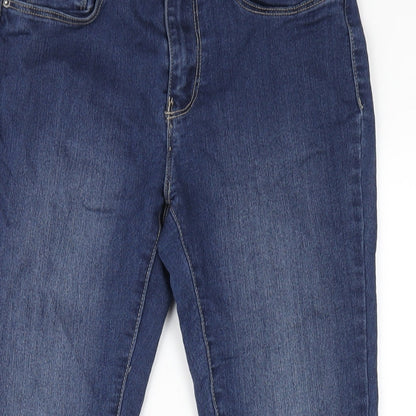 Womens UK Size M VERO MODA Regular Fit Skinny Blue Jeans
