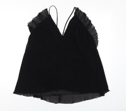 Alice McCall Womens Black Polyester Camisole T-Shirt Size 14 V-Neck