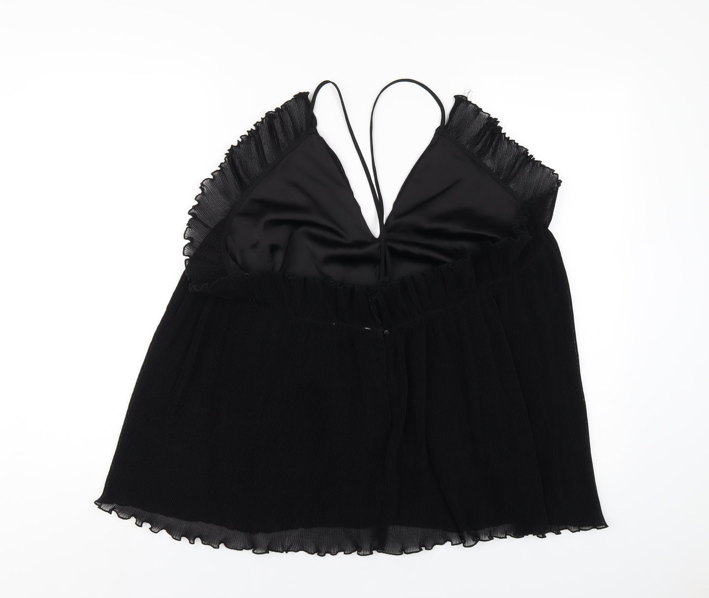 Alice McCall Womens Black Polyester Camisole T-Shirt Size 14 V-Neck