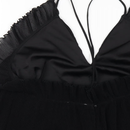 Alice McCall Womens Black Polyester Camisole T-Shirt Size 14 V-Neck