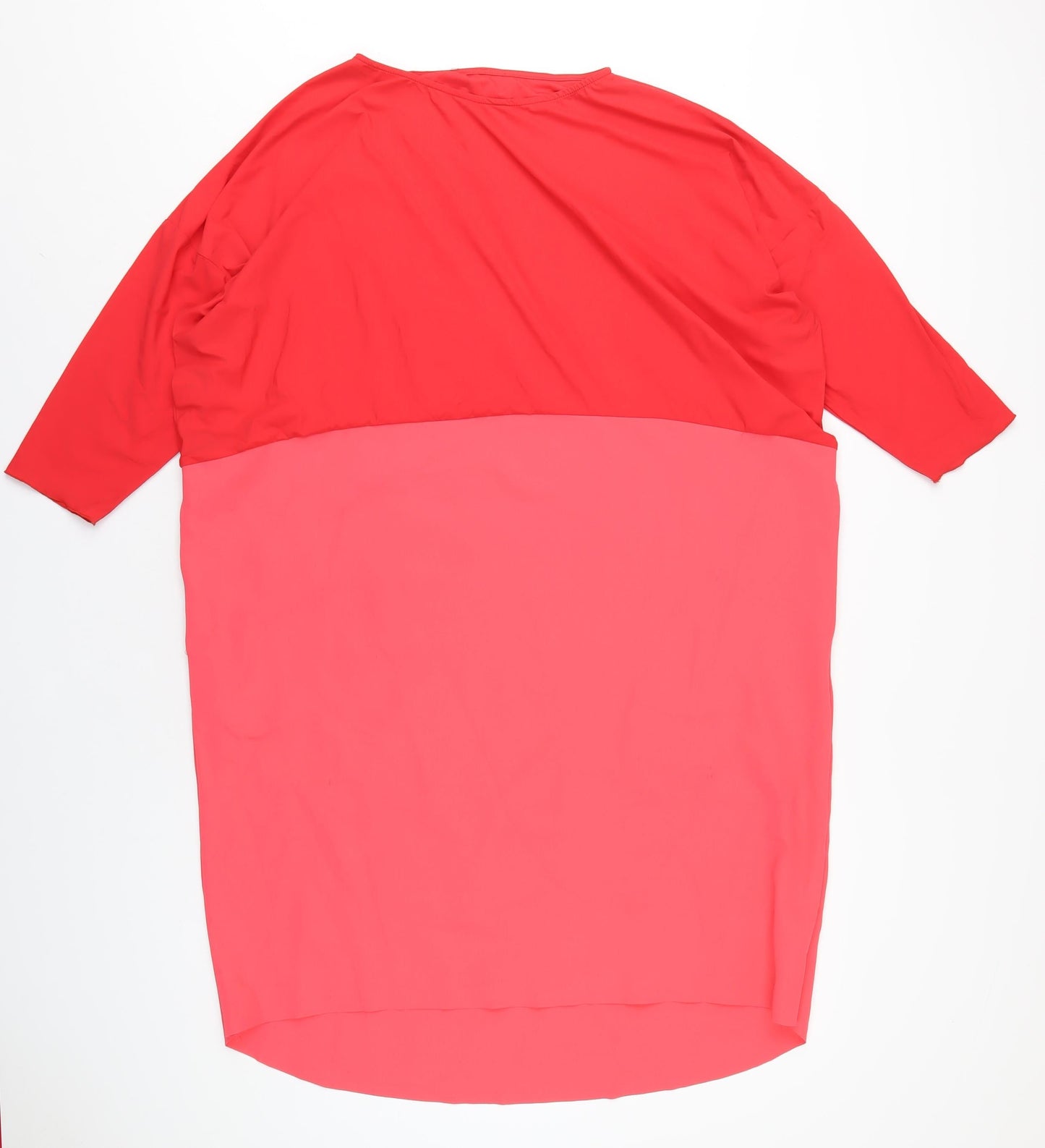 Hope Womens Pink Polyamide A-Line Size 18 Round Neck Pullover