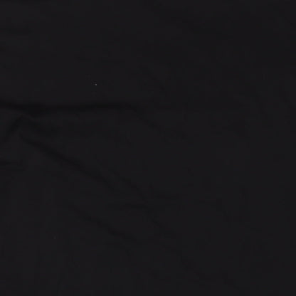 ASOS Womens Black Cotton T-Shirt Dress Size 12 Round Neck Pullover